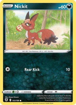 [PKM] Nickit (103/189) [Sword & Shield: Astral Radiance]