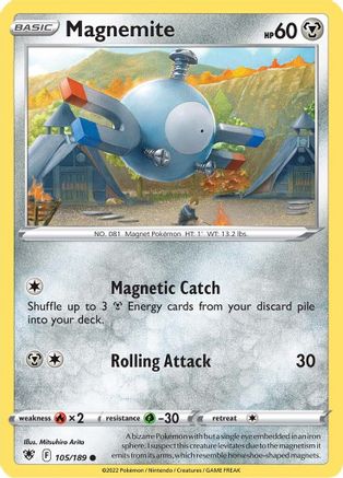 [PKM-C] Magnemite (105/189) [Sword & Shield: Astral Radiance]