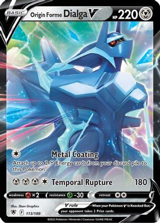 [PKM] Origin Forme Dialga V (113/189) [Sword & Shield: Astral Radiance]