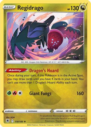 [PKM-R] Regidrago (118/189) [Sword & Shield: Astral Radiance]