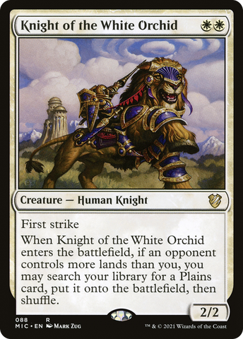 {R} Knight of the White Orchid [Innistrad: Midnight Hunt Commander][MIC 088]
