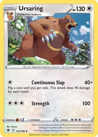[PKM] Ursaring (123/189) [Sword & Shield: Astral Radiance]