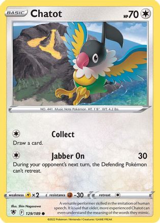 [PKM] Chatot (129/189) [Sword & Shield: Astral Radiance]