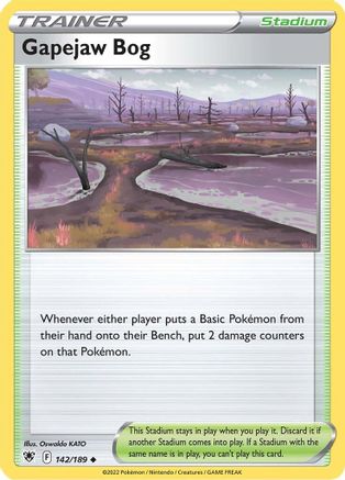 [PKM] Gapejaw Bog (142/189) [Sword & Shield: Astral Radiance]