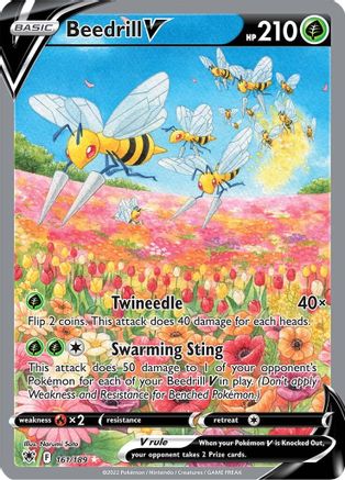 [PKM] Beedrill V (161/189) [Sword & Shield: Astral Radiance]
