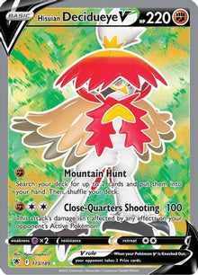 [PKM] Hisuian Decidueye V (173/189) [Sword & Shield: Astral Radiance]