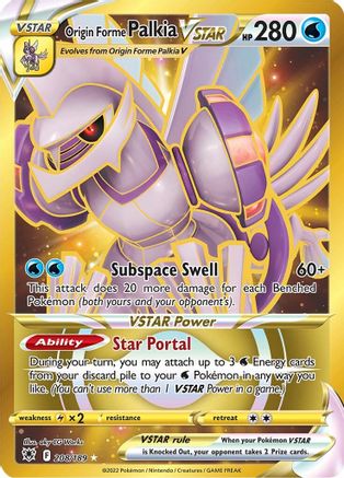 [PKM] Origin Forme Palkia VSTAR (208/189) [Sword & Shield: Astral Radiance]