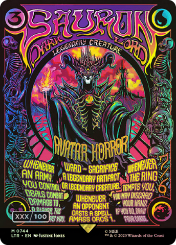 {R} Sauron, the Dark Lord (Borderless Poster) (Serialized) [The Lord of the Rings: Tales of Middle-Earth][SR LTR 744]