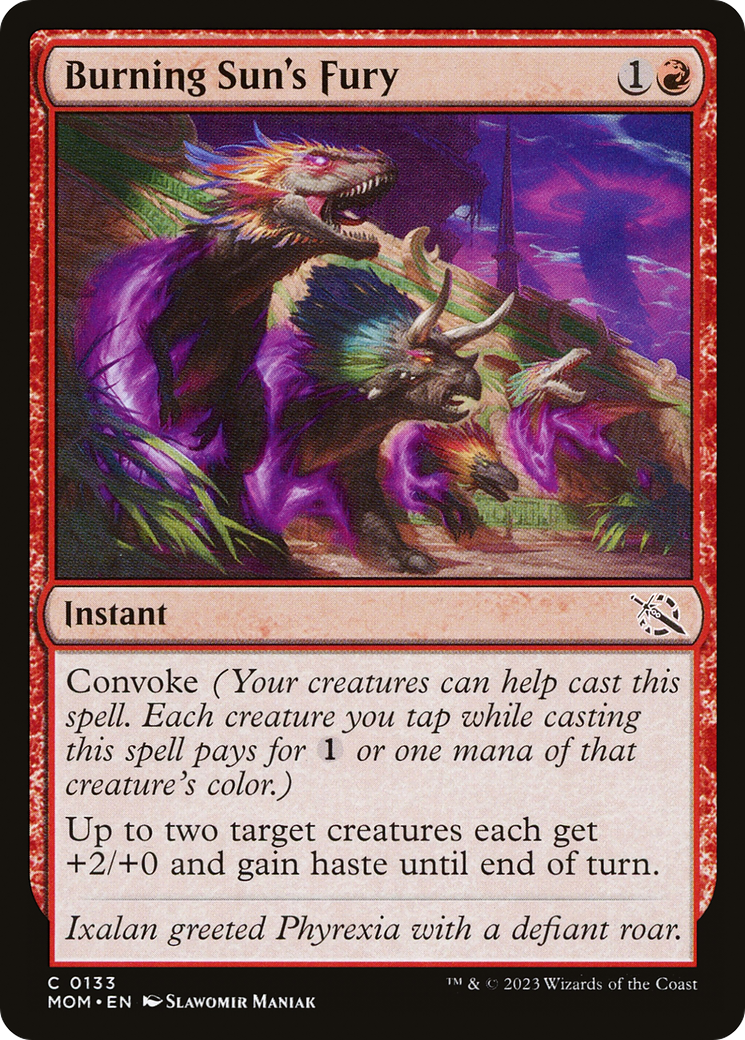 {C} Burning Sun's Fury [March of the Machine][MOM 133]