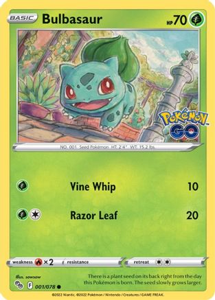 [PKM] Bulbasaur (001/078) [PokÃƒÂ©mon GO]