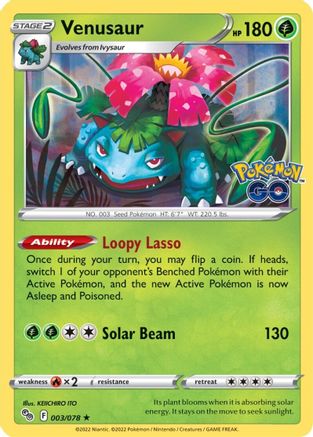 [PKM] Venusaur (003/078) [PokÃƒÂ©mon GO]