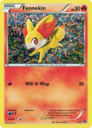 [PKM] Fennekin (3/12) [McDonald's Promos: 2016 Collection]