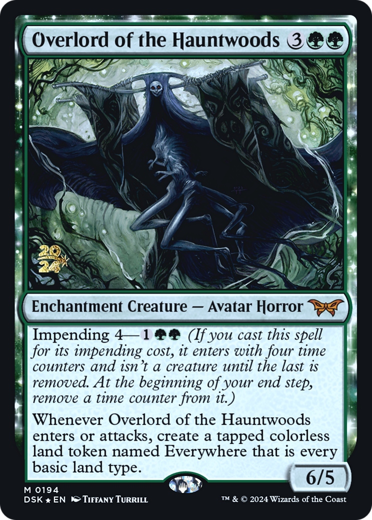 {@R} Overlord of the Hauntwoods [Duskmourn: House of Horror Prerelease Promos][PR DSK 194]