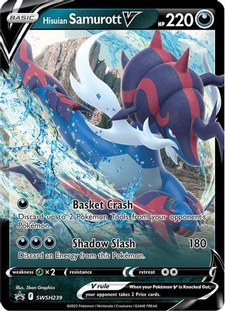 [PKM] Hisuian Samurott V (SWSH239) [Sword & Shield: Black Star Promos]