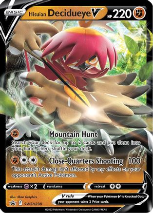[PKM] Hisuian Decidueye V (SWSH238) [Sword & Shield: Black Star Promos]