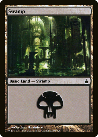 {B}[RAV 295] Swamp (295) [Ravnica: City of Guilds]