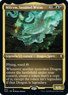 {R} Miirym, Sentinel Wyrm (Foil Etched) [Commander Legends: Battle for Baldur's Gate][CLB 542]