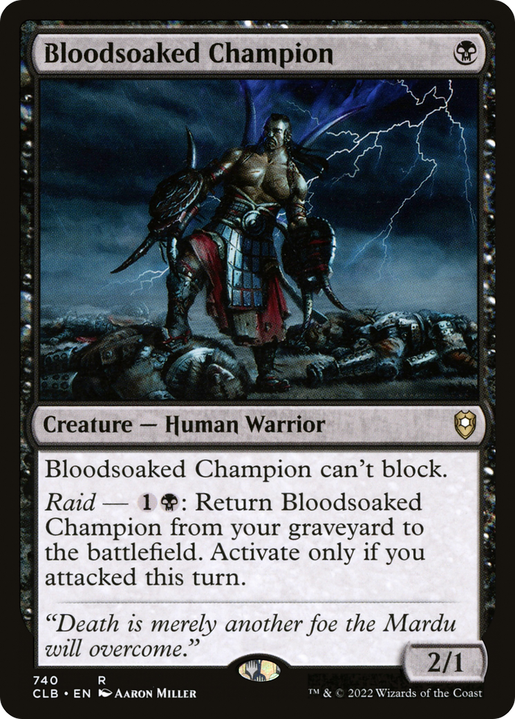 {R} Bloodsoaked Champion [Commander Legends: Battle for Baldur's Gate][CLB 740]