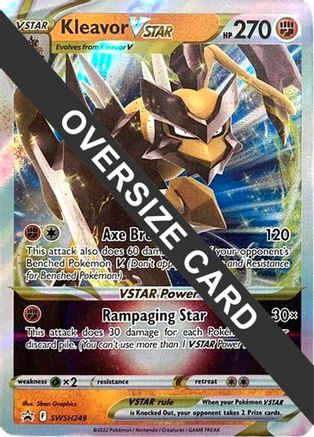 [JUM PKM-R] Kleavor VSTAR (SWSH249) (Jumbo Card) [Sword & Shield: Black Star Promos]