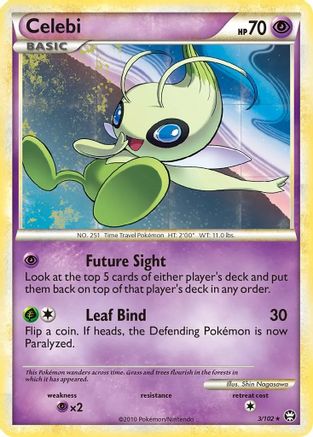 [PKM-R] Celebi (3/102) (Movie Exclusive) [HeartGold & SoulSilver: Triumphant]