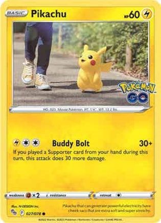 [PKM] Pikachu (027/078) [PokÃƒÂ©mon GO]