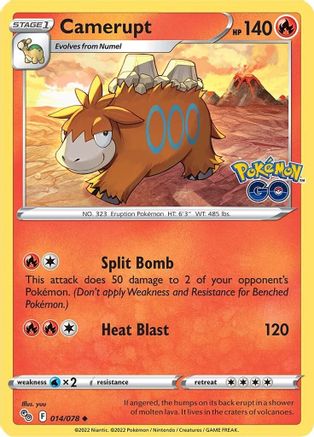 [PKM] Camerupt (014/078) [PokÃƒÂ©mon GO]