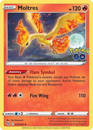 [PKM] Moltres (012/078) [PokÃƒÂ©mon GO]