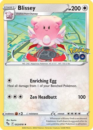 [PKM-R] Blissey (052/078) [PokÃƒÂ©mon GO]