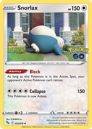 [PKM-R] Snorlax (055/078) [PokÃƒÂ©mon GO]