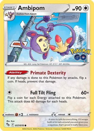 [PKM] Ambipom (057/078) [PokÃƒÂ©mon GO]