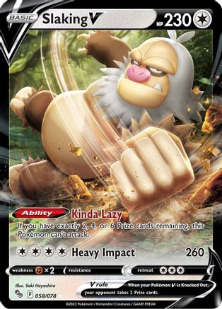 [PKM-R] Slaking V (058/078) [PokÃƒÂ©mon GO]