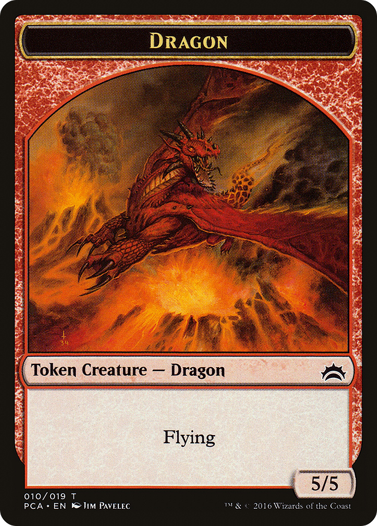 {T} Dragon Token [Planechase Anthology Tokens][TPCA 010]
