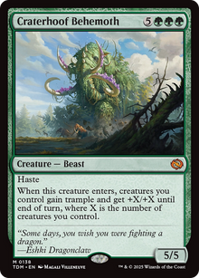 {@R} Craterhoof Behemoth [Tarkir: Dragonstorm][TDM 138]