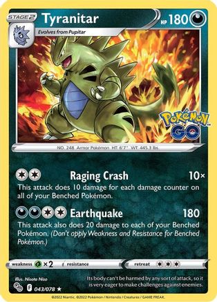 [PKM-R] Tyranitar (043/078) [PokÃƒÂ©mon GO]