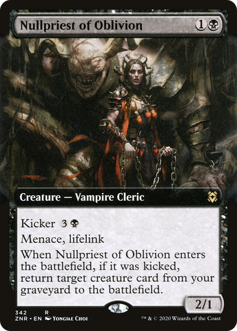 {R} Nullpriest of Oblivion (Extended Art) [Zendikar Rising][ZNR 342]