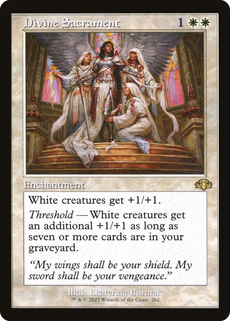 {R} Divine Sacrament (Retro) [Dominaria Remastered][DMR 262]