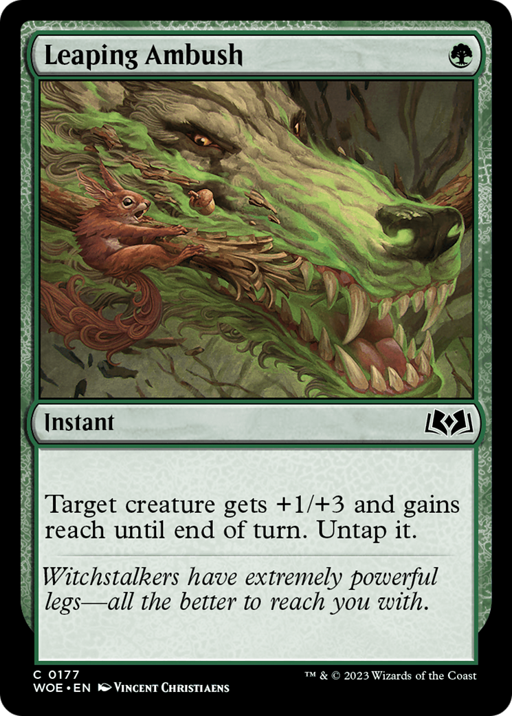 {@C} Leaping Ambush [Wilds of Eldraine][WOE 177]
