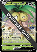 [JUM PKM-R] Alolan Exeggutor V (SWSH225) (Jumbo Card) [Sword & Shield: Black Star Promos]