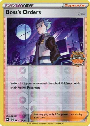 [PKM] Boss's Orders (132/172) (Regional Championship Promo) [Sword & Shield: Brilliant Stars]