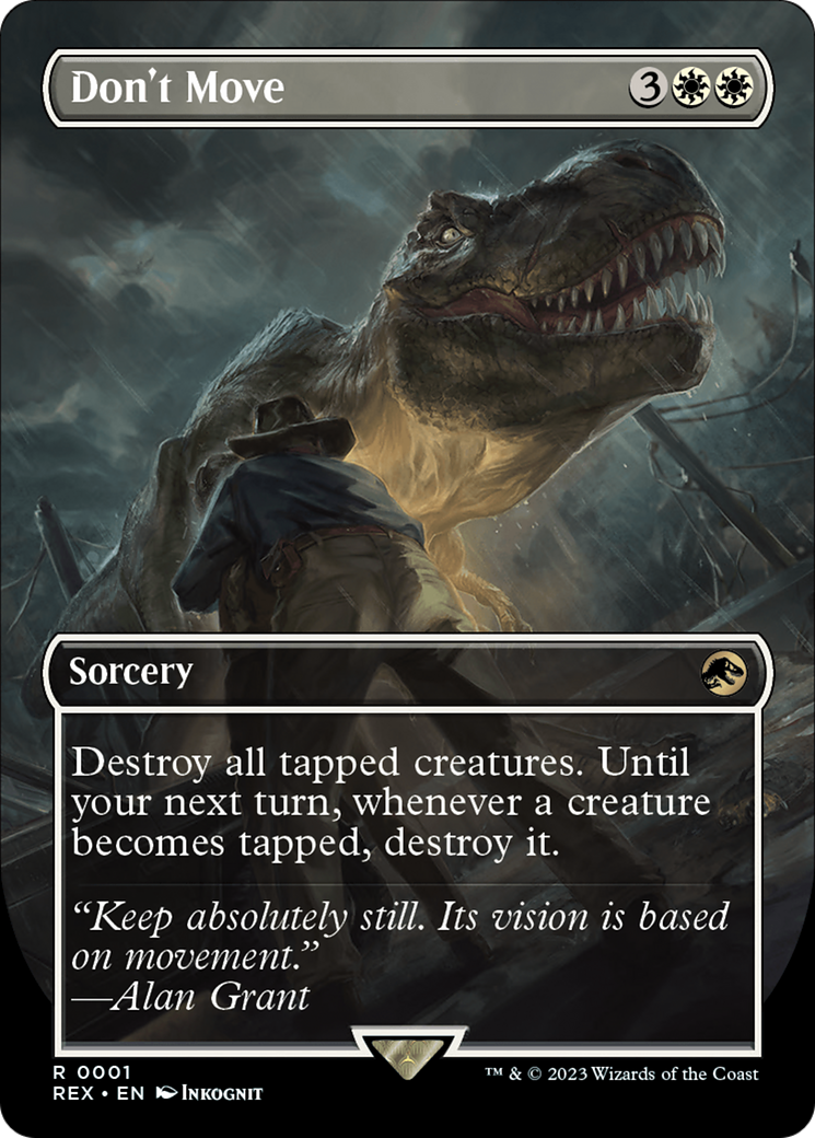 {R} Don't Move (Borderless) [Jurassic World Collection][REX 001]
