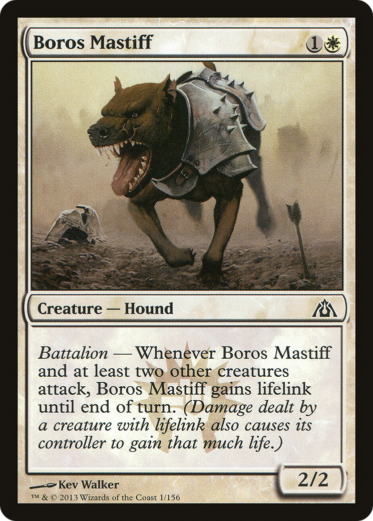 {C} Boros Mastiff [Dragon's Maze][DGM 001]