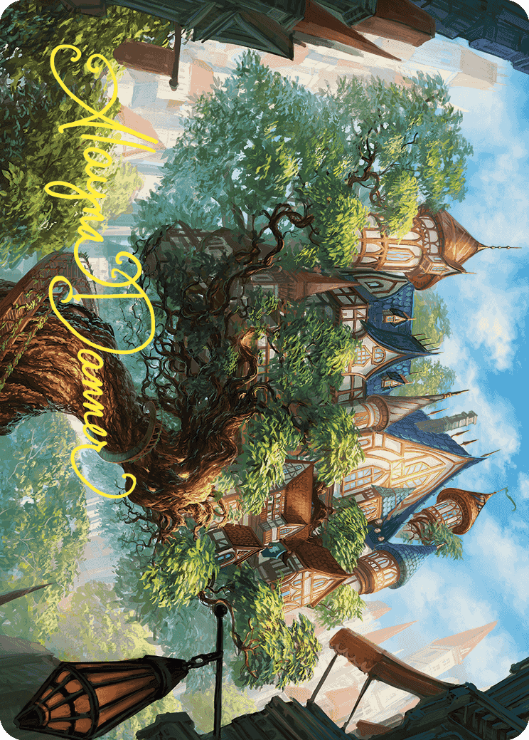 {A} Edgewall Inn Art Card (Gold-Stamped Signature) [Wilds of Eldraine Art Series][GS AWOE 046]
