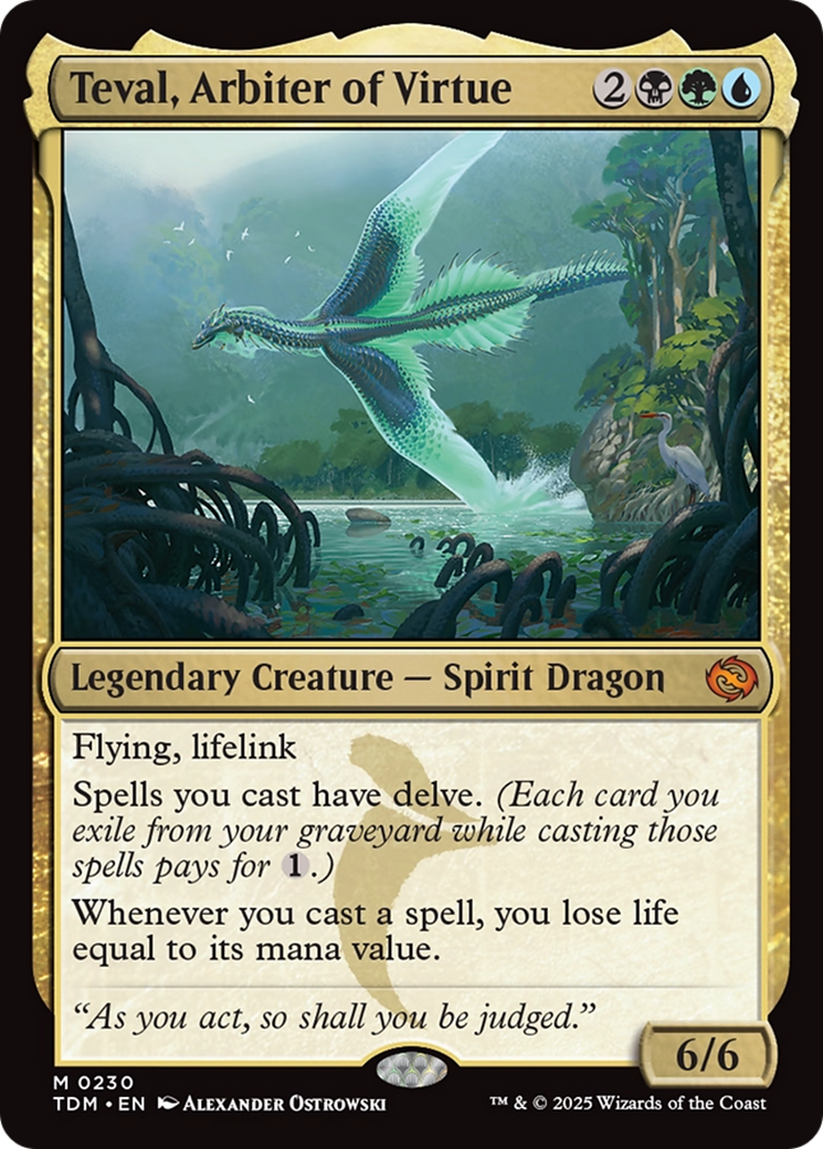 {@R} Teval, Arbiter of Virtue [Tarkir: Dragonstorm][TDM 230]