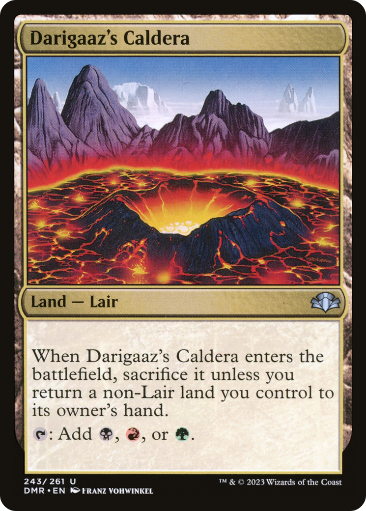{C} Darigaaz's Caldera [Dominaria Remastered][DMR 243]