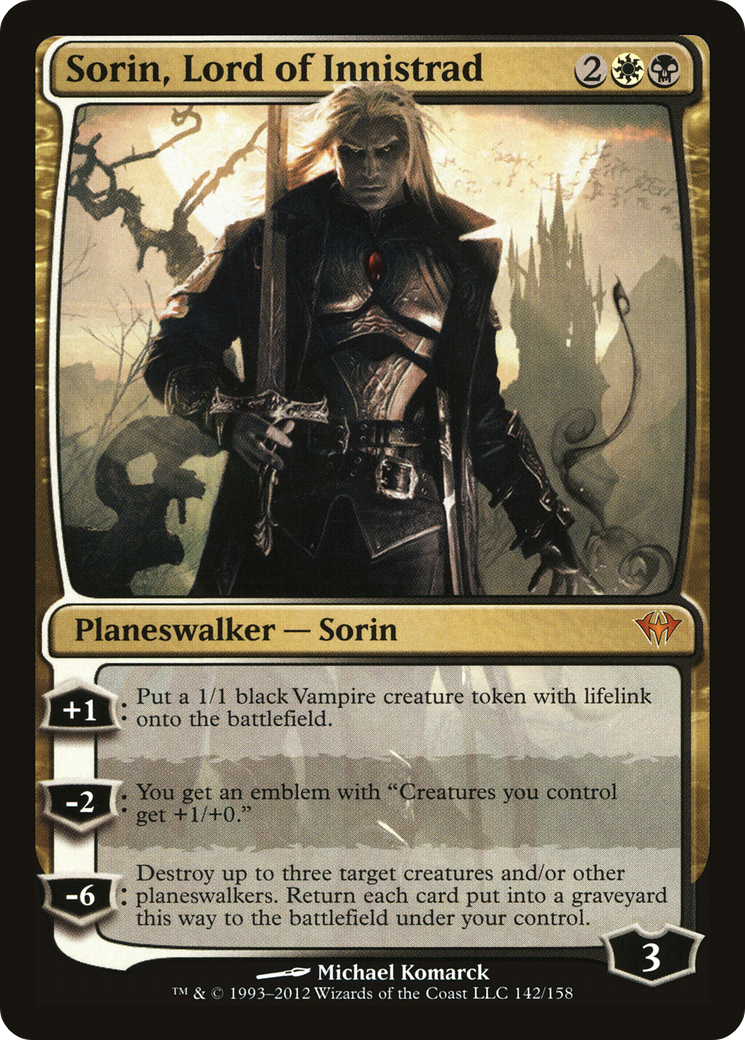 {R} Sorin, Lord of Innistrad [Dark Ascension][DKA 142]