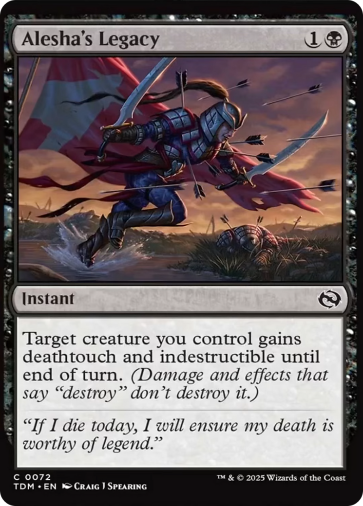 {@C} Alesha's Legacy [Tarkir: Dragonstorm][TDM 072]