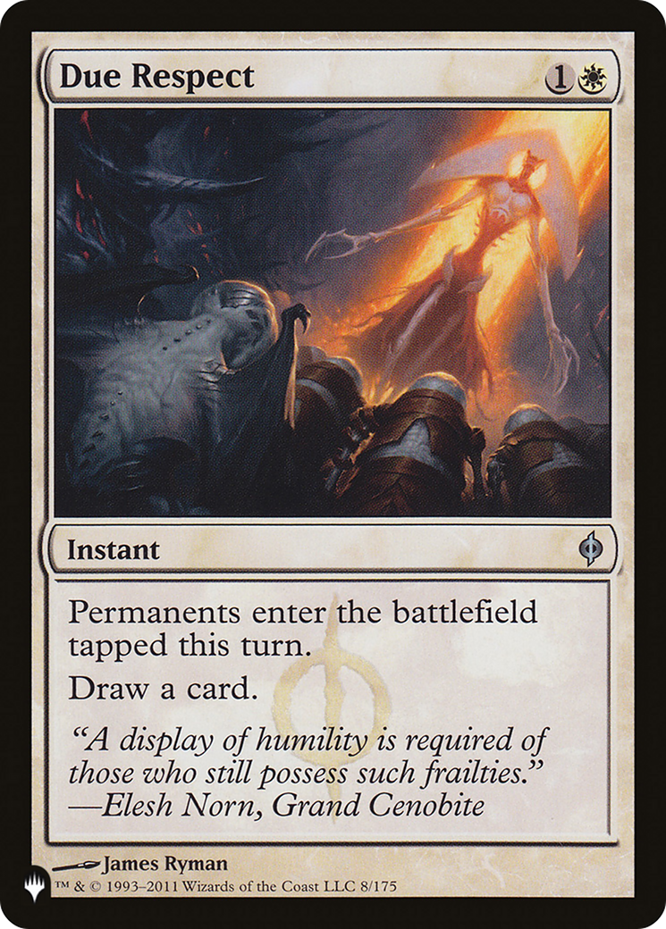 Due Respect [LIST 8/175]