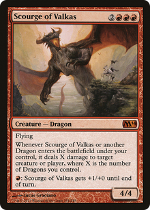 {R} Scourge of Valkas [Magic 2014][M14 151] - Misty Mountain Games