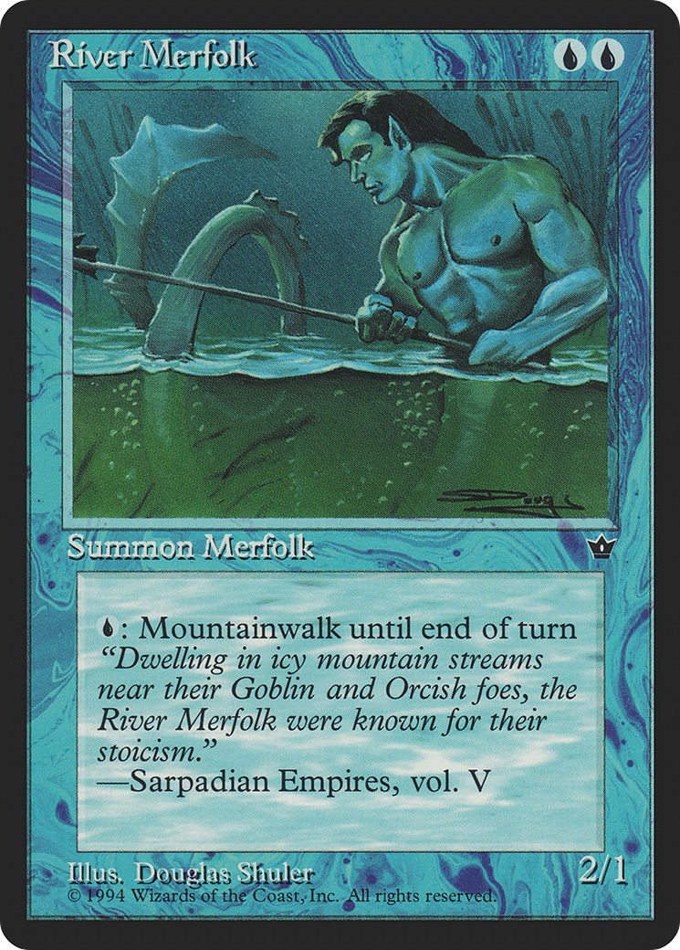 {R} River Merfolk [Fallen Empires][FEM 024] - Misty Mountain Games