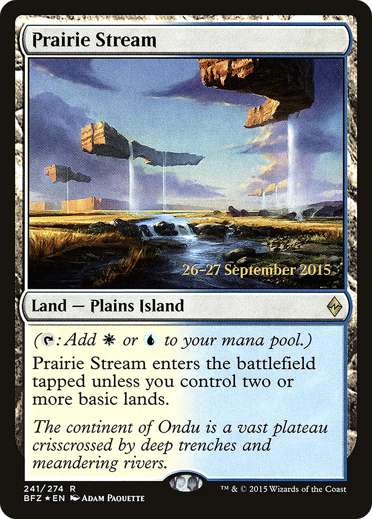 {R} Prairie Stream [Battle for Zendikar Prerelease Promos][PR BFZ 241] - Misty Mountain Games